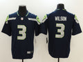 Men’s Seattle Seahawks #3 Russell Wilson Navy Jersey
