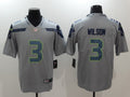 Men’s Seattle Seahawks #3 Russell Wilson Nike Gray Alternate Vapor Limited Jersey
