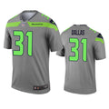 Mens Seattle Seahawks #31 DeeJay Dallas Nike Grey Inverted Legend Jersey
