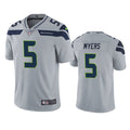 Men’s Seattle Seahawks #5 Jason Myers  Nike Gray Alternate Vapor Limited Jersey