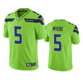 Men’s Seattle Seahawks #5 Jason Myers Nike Neon Green Color Rush Limited Jersey