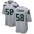 Mens Seattle Seahawks #58 Darrell Taylor Nike Gray Alternate Vapor Limited Jersey