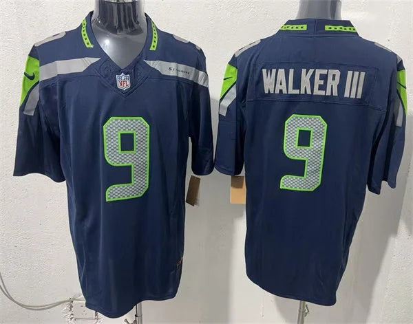 Mens Seattle Seahawks #9 Kenneth Walker III Nike College Navy Vapor F.U.S.E. Limited Jersey