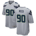 Men’s Seattle Seahawks #90 Jarran Reed Nike Gray Alternate Vapor F.U.S.E. Limited Jersey