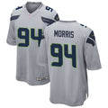 Men’s Seattle Seahawks #94 Mike Morris Nike Gray Alternate Vapor Limited Jersey