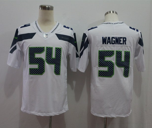 Men’s Seattle Seahawks Bobby Wagner #54 White Jersey
