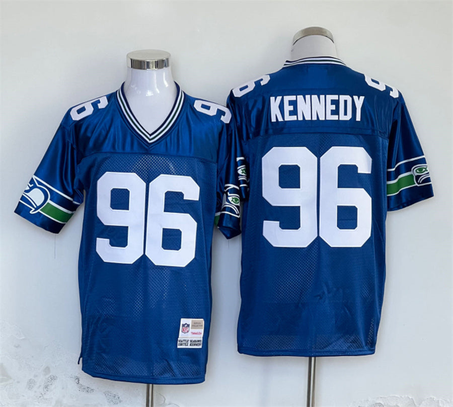 Men’s Seattle Seahawks Cortez Kennedy Mitchell & Ness Royal Legacy Jersey