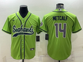 Men’s Seattle Seahawks DK Metcalf #14 Green Jersey Joint Edition