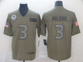 Men’s Seattle Seahawks Russell Wilson #3 Brown Jersey