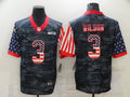 Men’s Seattle Seahawks Russell Wilson #3 Gray Camouflage Jersey
