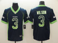 Men’s Seattle Seahawks Russell Wilson #3 Navy Jersey