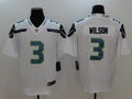 Men’s Seattle Seahawks Russell Wilson #3 White Jersey