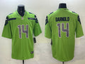 Men’s Seattle Seahawks Sam Darnold #14 Green Jersey