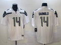 Men’s Seattle Seahawks Sam Darnold #14 White Jersey