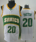 Men’s Seattle Supersonics #20 Gary Payton 1994-95 White Swingman Jersey