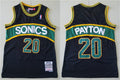 Men’s Seattle Supersonics #20 Gary Payton 1995-96 Black Hardwood Classics Swingman Jersey