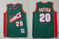 Men’s Seattle Supersonics #20 Gary Payton Green Mitchell & Ness 1995-96 Retro 2.0  Hardwood Classics Throwback Jersey