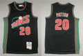 Men’s Seattle Supersonics #20 Gary Payton Mitchell & Ness Neapolitan Black 1995-96 Hardwood Classic Jersey