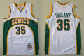 Men’s Seattle Supersonics #35 Kevin Durant White 2007-08 Hardwood Classics Throwback Jersey