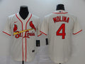 Men’s St. Louis Cardinals Yadier Molina Majestic Cream Alternate Jersey Beige