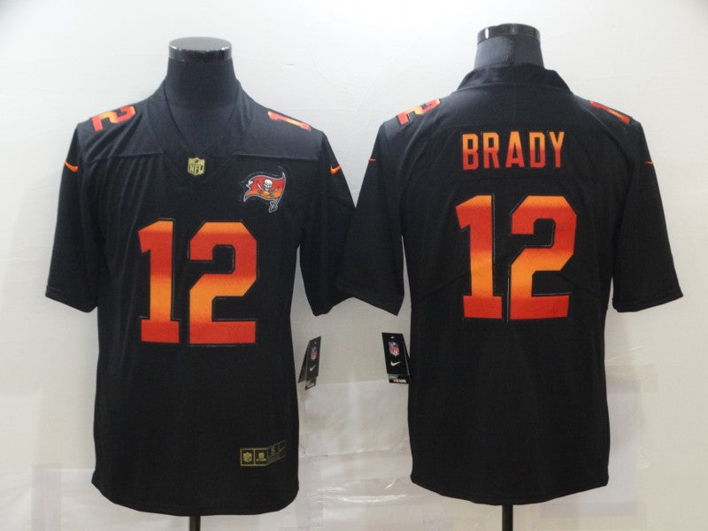 Men’s Tampa Bay Buccaneers #12 Tom Brady Black Alternate Jersey