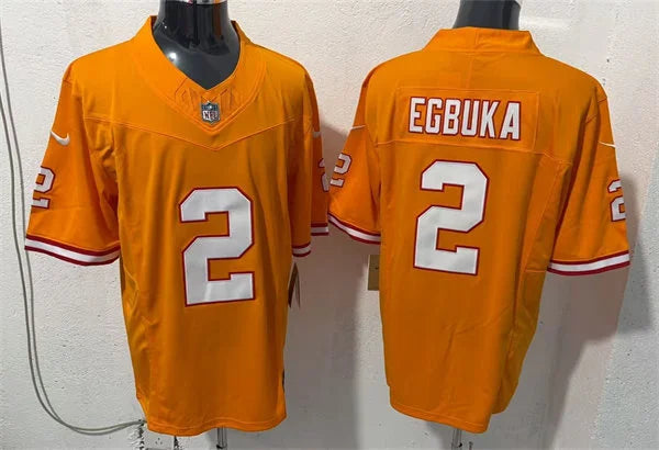 Mens Tampa Bay Buccaneers #2 Emeka Egbuka Nike Orange Retro Vapor F.U.S.E. Limited Jersey