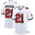 Mens Tampa Bay Buccaneers #21 Benjamin Morrison Nike Away White F.U.S.E. Vapor Limited Player Jersey