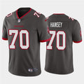 Mens Tampa Bay Buccaneers #70 Robert Hainsey Nike Pewter Alternate Vapor Limited Jersey