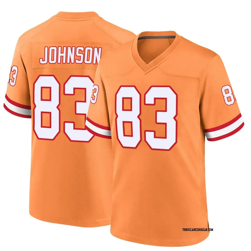 Mens Tampa Bay Buccaneers #83 Tez Johnson Nike Orange Retro Vapor F.U.S.E. Limited Jersey