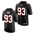 Mens Tampa Bay Buccaneers #93 Ndamukong Suh Nike Black Game Fashion Jersey