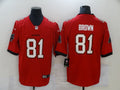 Men’s Tampa Bay Buccaneers Antonio Brown #81 Red Jersey