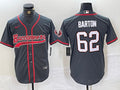 Men’s Tampa Bay Buccaneers Graham Barton #62 Gray Jersey