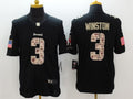 Men’s Tampa Bay Buccaneers Jameis Winston #3 Black Authentic Jersey