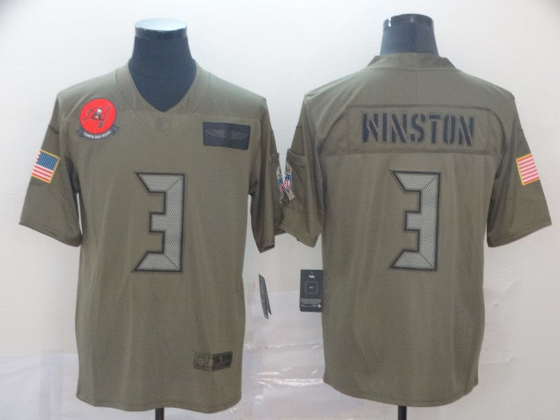 Men’s Tampa Bay Buccaneers Jameis Winston #3 Brown Jersey