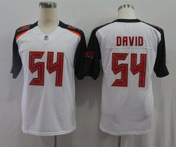 Men’s Tampa Bay Buccaneers Lavonte David #54 White Jersey