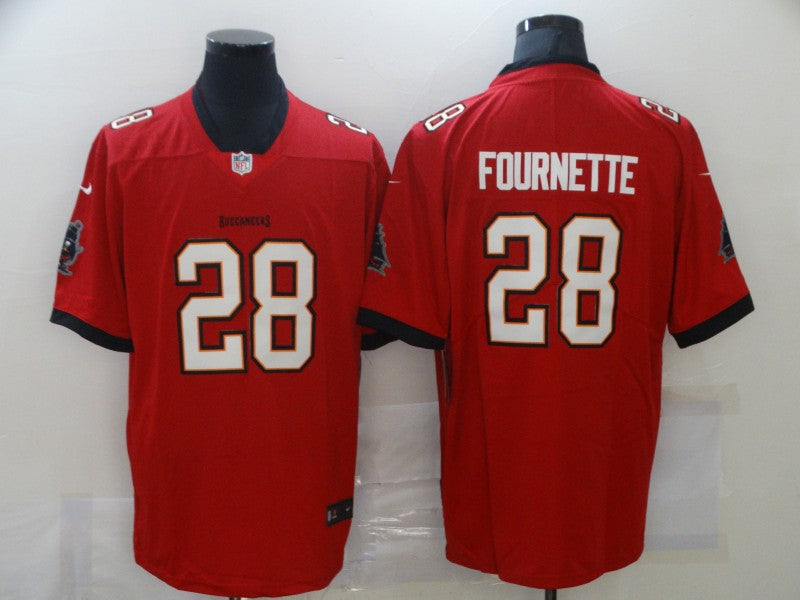 Men’s Tampa Bay Buccaneers Leonard Fournette #28 Red Jersey