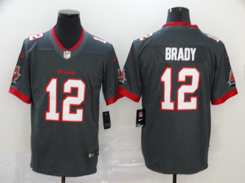 Men’s Tampa Bay Buccaneers Tom Brady #12 Gray Jersey