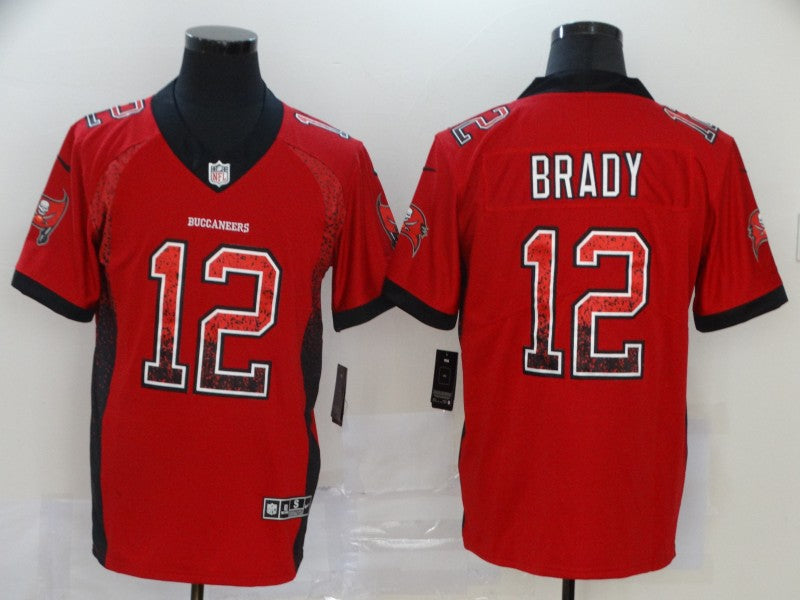 Men’s Tampa Bay Buccaneers Tom Brady #12 Red Authentic Jersey