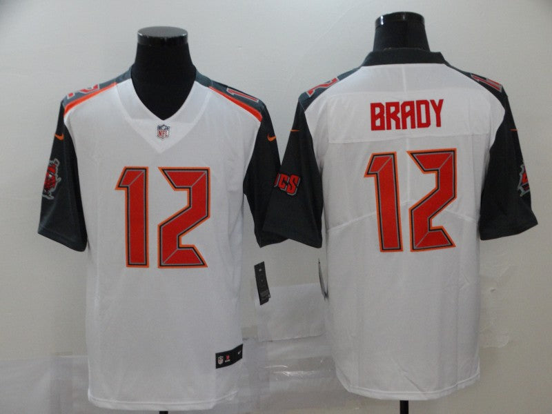 Men’s Tampa Bay Buccaneers Tom Brady #12 White Jersey