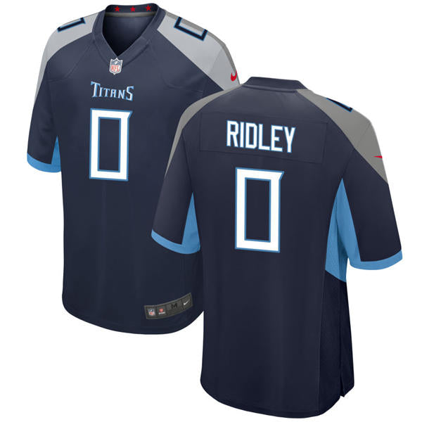 Mens Tennessee Titans #0 Calvin Ridley Nike Navy Vapor F.U.S.E. Limited Jersey