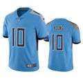 Mens Tennessee Titans #10 Vince Young Nike Light Blue Alternate Vapor Untouchable Limited Jersey