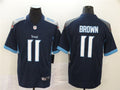 Men’s Tennessee Titans #11 A. J. Brown Nike Navy Vapor Untouchable Limited Jersey