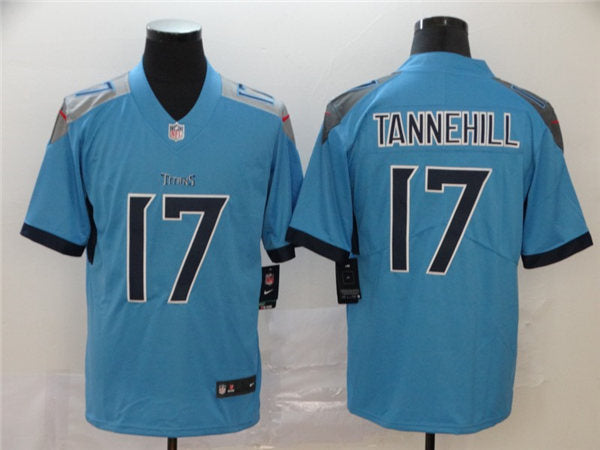 Mens Tennessee Titans #17 Ryan Tannehill Nike Light Blue Vapor Untouchable Limited Jersey