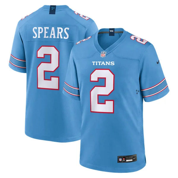 Mens Tennessee Titans #2 Tyjae Spears Nike 2026 Light Blue Vapor F.U.S.E. Limited Jersey