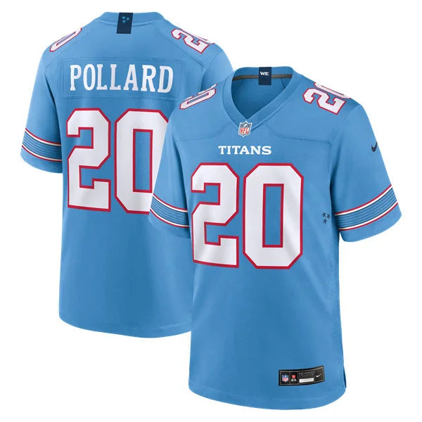 Mens Tennessee Titans #20 Tony Pollard Nike 2026 Light Blue Vapor F.U.S.E. Limited Jersey