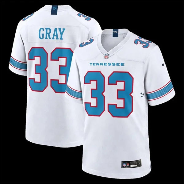 Mens Tennessee Titans #33 Cedric Gray Nike 2026 White Vapor F.U.S.E. Limited Jersey