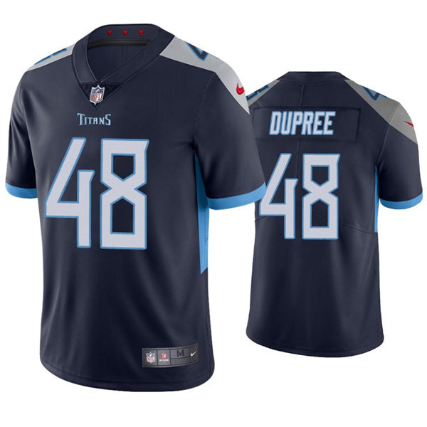 Mens Tennessee Titans #48 Bud Dupree Nike Navy Vapor Untouchable Limited Jersey