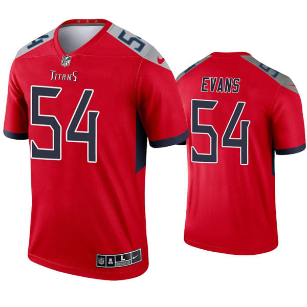 Mens Tennessee Titans #54 Rashaan Evans Nike Red Inverted Legend Jersey