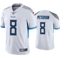 Mens Tennessee Titans #8 Adrian Peterson Nike White Vapor Untouchable Limited Jersey