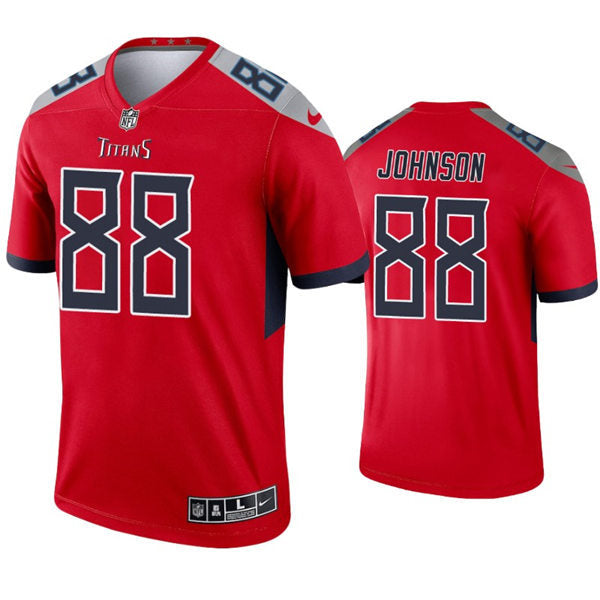Mens Tennessee Titans #88 Marcus Johnson Nike Red Inverted Legend Jersey